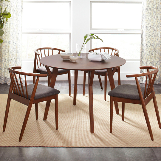 Avola AV1769-44 Dining table 112cm + 4 chairs AV1769-43