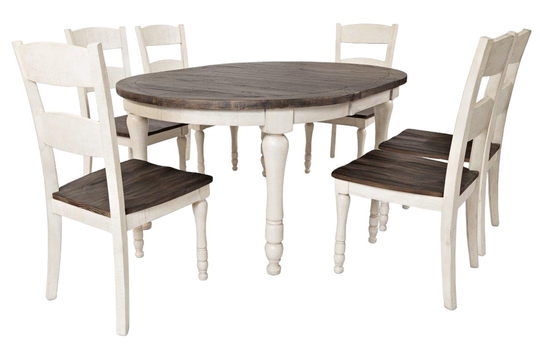 Avola AV1706-66 Extendable dining table 122-167cm + 6 dining chairs AV1706-401KD
