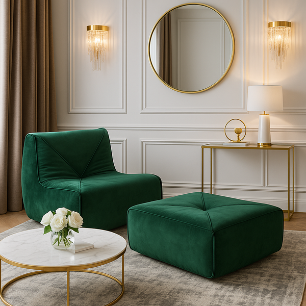 Nua N24-15 Armchair with footrest