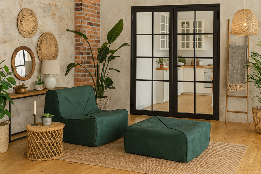 Nua N24-15 Armchair with footrest