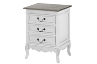 Rimini White RIW013 Bedside table