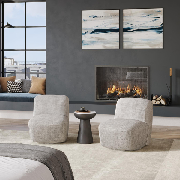 Leith LET74G Upholstered swivel chair