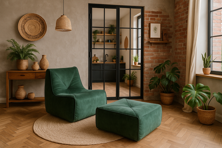 Nua N24-15 Armchair with footrest