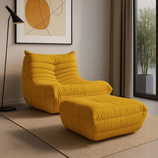 Set Nua N23-14 Armchair + Nua N22-14 Ottoman