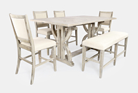 Avola AV1933-78 Table + 4 x AV1933-385 Chair + AV1933-52 Bench