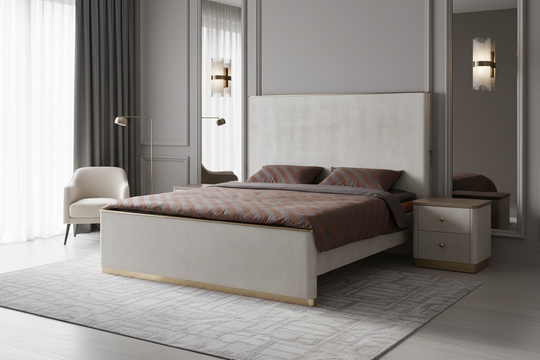 Stilig Bedroom ST890K Upholstered bed 180cm + 2 bedside tables ST891