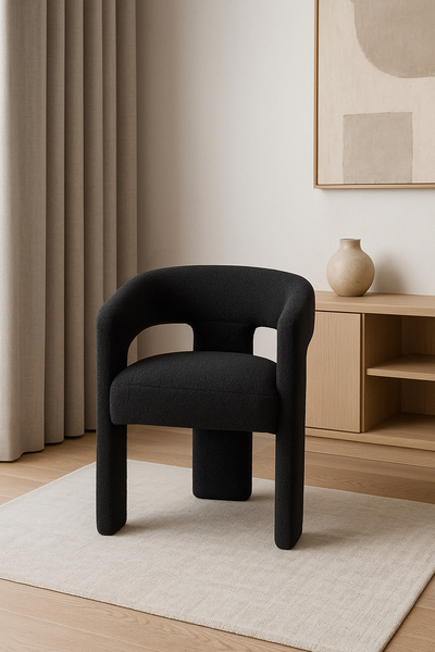 Leith LET71BLK Krzesło tapicerowane