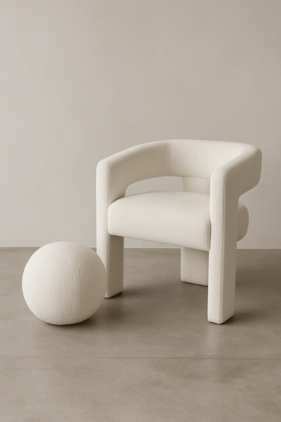 Leith LET71W Chair + Leith LET76W Footstool Set