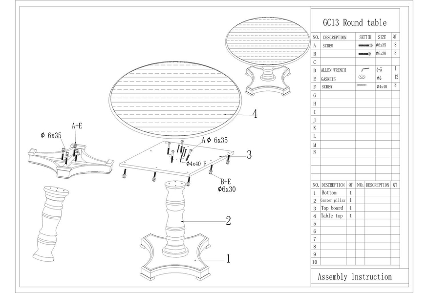 Dijon DI13 Dining table