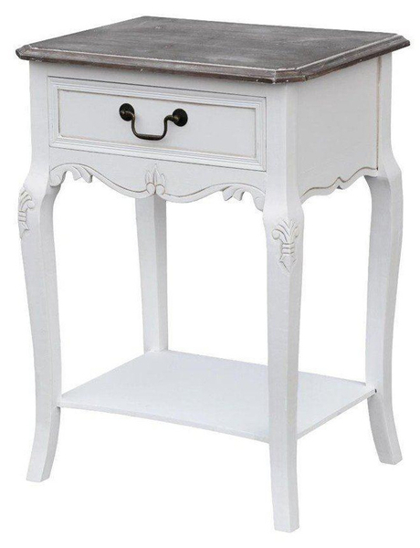 Rimini White RIW019 Bedside table