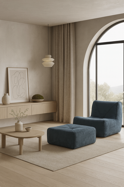 Nua N24-18 Armchair with footrest