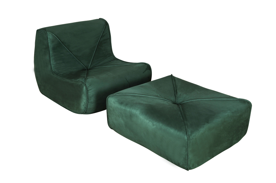 Nua N24-15 Armchair with footrest