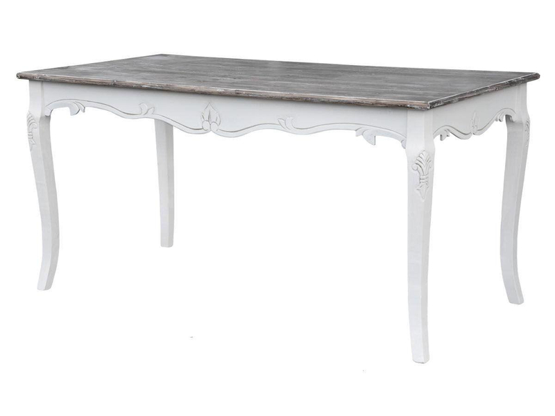 Rimini White RIW026 Dining table 160cm