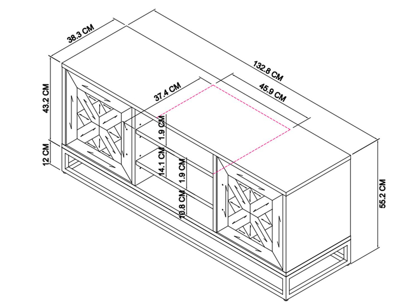Indus IN25-2 TV Cabinet