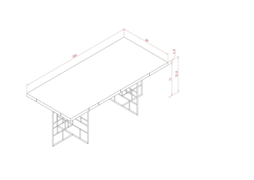 Rose Hill RH10 Dining table 200cm