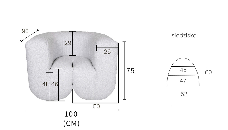 Nua N88-100-10 Fotel