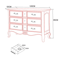 Venezia Bianco VEB815K Chest of drawers