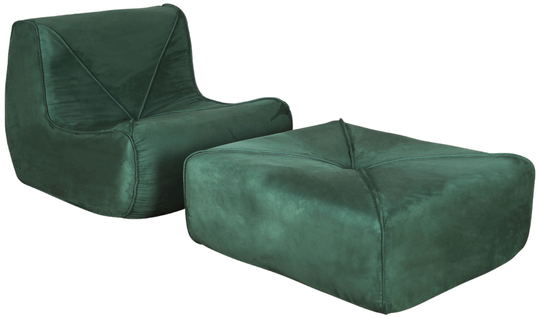 Nua N24-15 Armchair with footrest