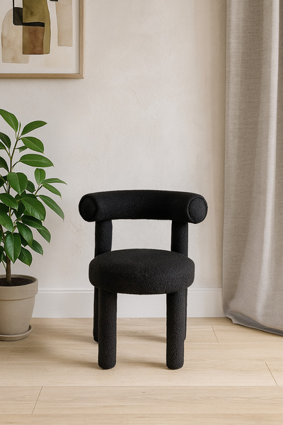 Leith LET77BLK Krzesło tapicerowane