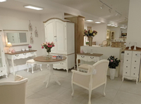 Rimini White RIW046 Upholstered stool