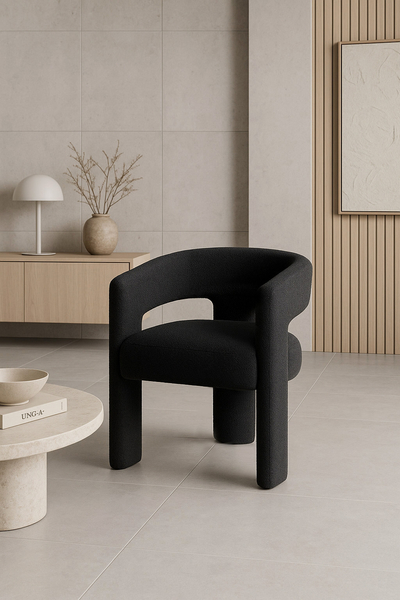 Leith LET71BLK Krzesło tapicerowane