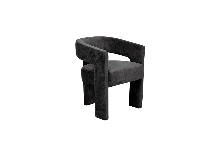 Leith LET71BLA Chair + Leith LET76BL Footstool Set