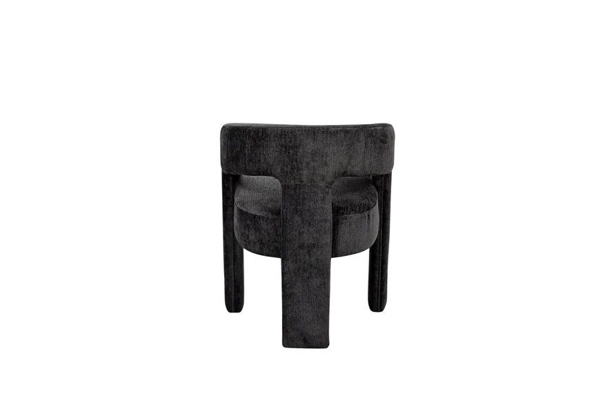 Leith LET71BLA Chair + Leith LET76BL Footstool Set