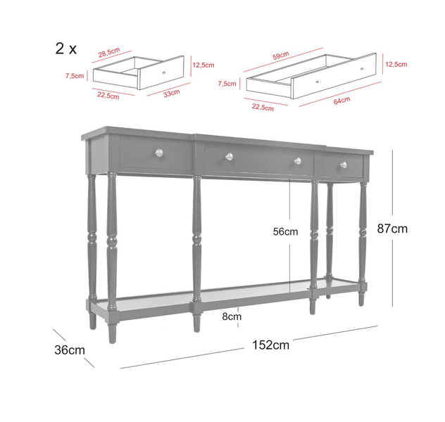 Avola AV1632-60 Console table