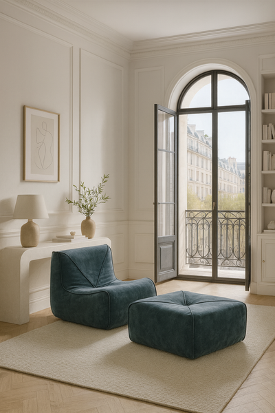 Nua N24-18 Armchair with footrest