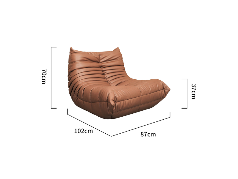 Set Nua N23-21 Armchair + Nua N22-21 Ottoman