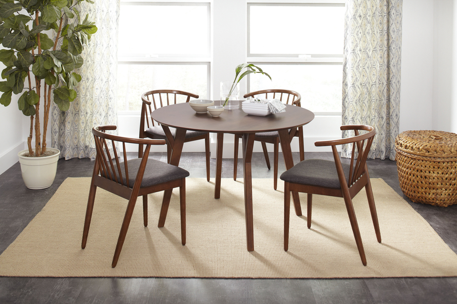 Avola AV1769-44 Dining table 112cm + 4 chairs AV1769-43