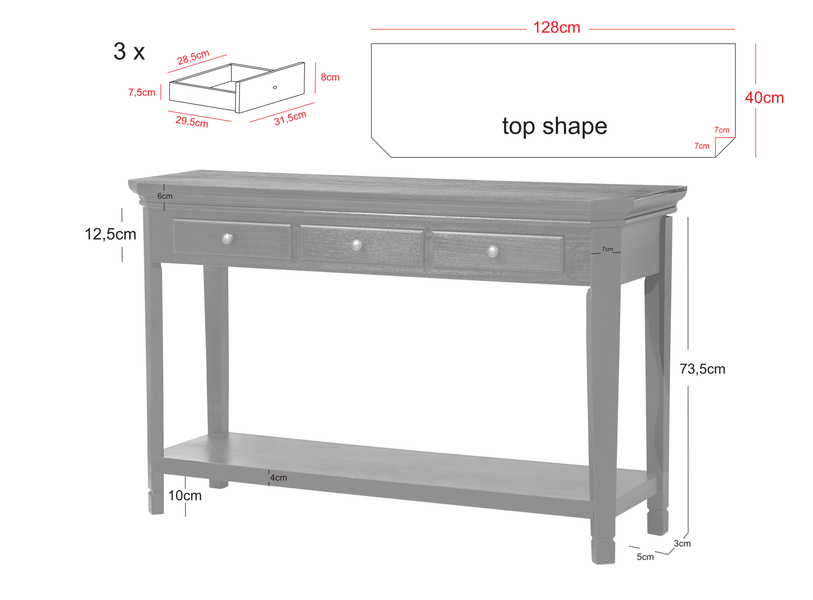 Cesena CE012 Console table