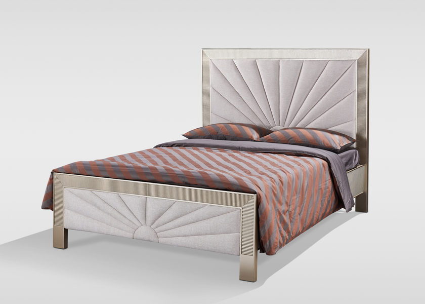 Stilig Bedroom ST900Q Łóżko tapicerowane 160cm + 2 szafki nocne ST901