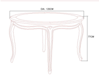 Verona VE877 Dining table 120cm