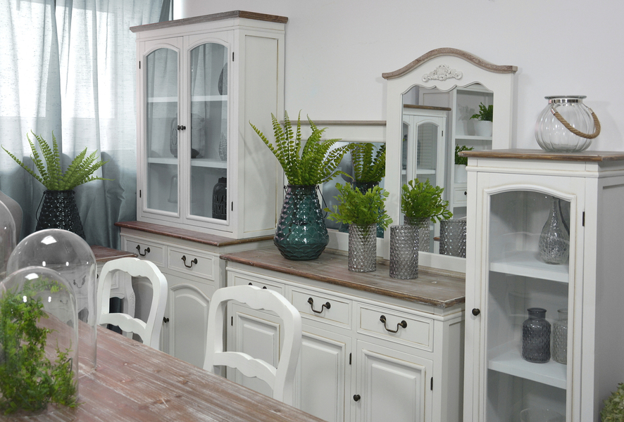 Rimini White RIW04 Display cabinet