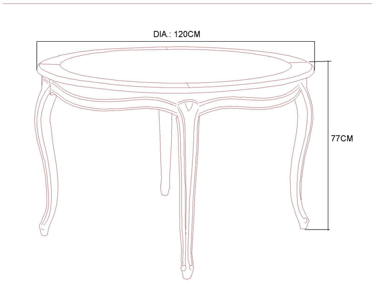 Verona VE877 Dining table 120cm