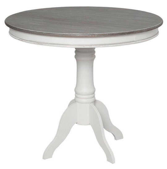 Rimini White RIW116 Dining table 90cm